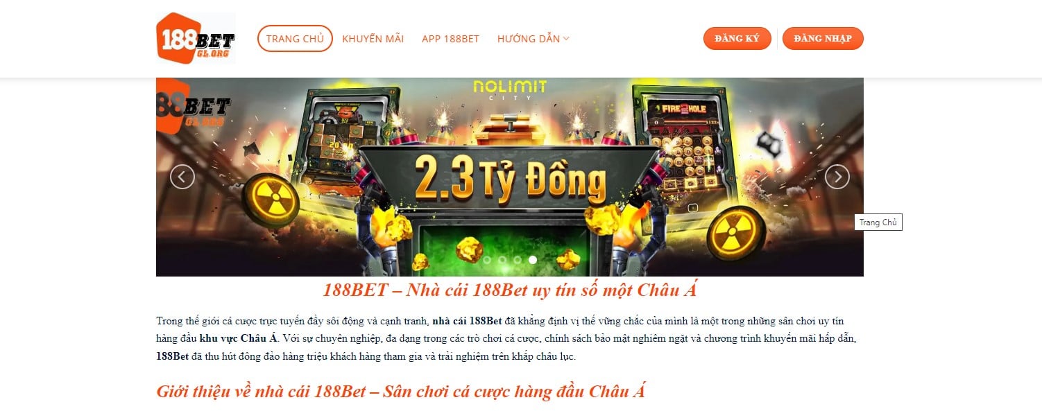 Trang chủ mới nhất188bet